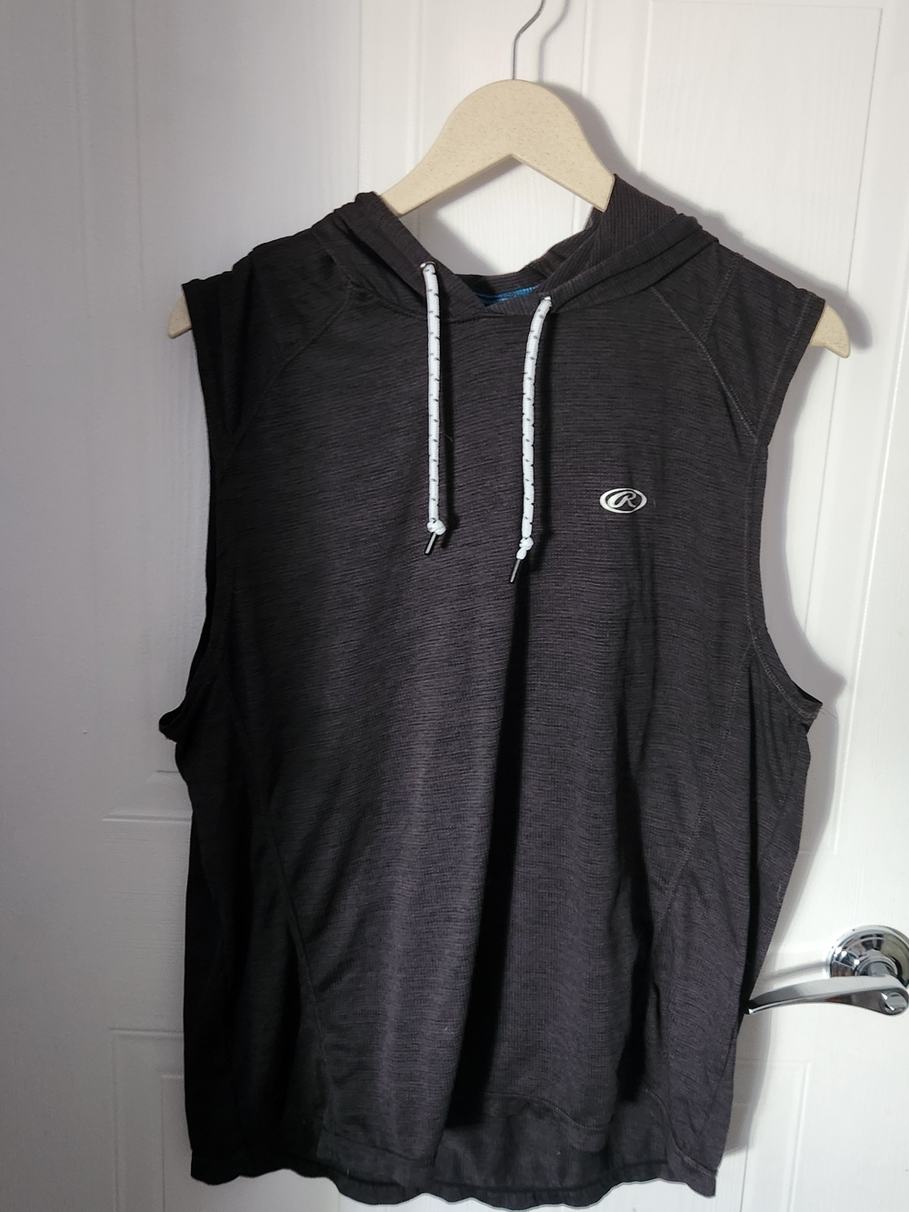Rawlings Black Sleeveless Hooded Athletic Tank